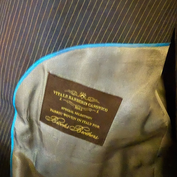 Brooks Brothers Explorer Navy Pinstripe Suit 46R - Picture 3 of 8